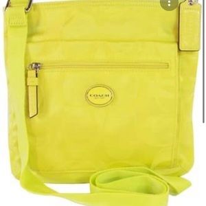 NWT Lime COACH crossbody